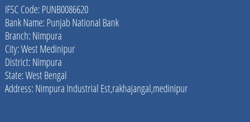 Punjab National Bank Nimpura Branch Nimpura IFSC Code PUNB0086620