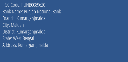 Punjab National Bank Kumarganjmalda Branch Kumarganjmalda IFSC Code PUNB0089620