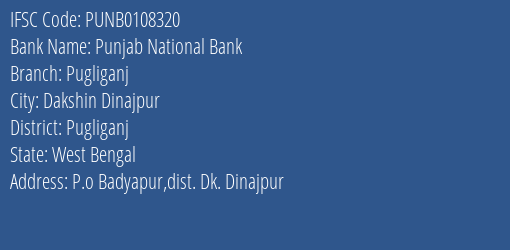 Punjab National Bank Pugliganj Branch Pugliganj IFSC Code PUNB0108320