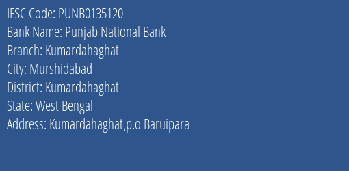 Punjab National Bank Kumardahaghat Branch Kumardahaghat IFSC Code PUNB0135120
