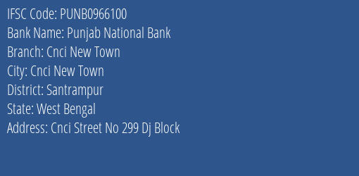Punjab National Bank Cnci New Town Branch Santrampur IFSC Code PUNB0966100
