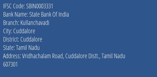 State Bank Of India Kullanchavadi Branch, Branch Code 003331 & IFSC Code Sbin0003331