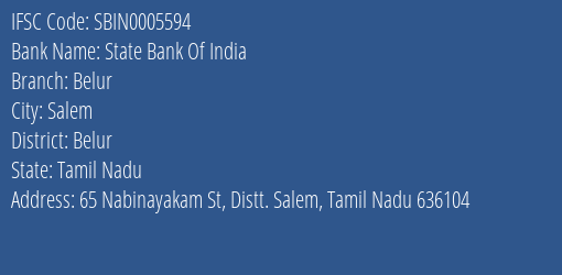 State Bank Of India Belur Branch, Branch Code 005594 & IFSC Code Sbin0005594