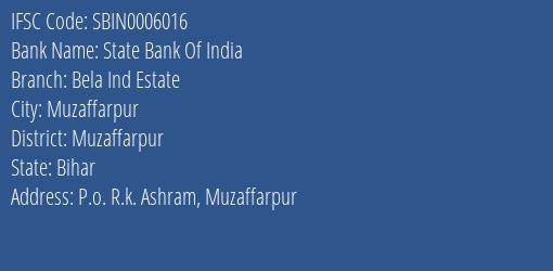 State Bank Of India Bela Ind Estate Branch, Branch Code 006016 & IFSC Code Sbin0006016