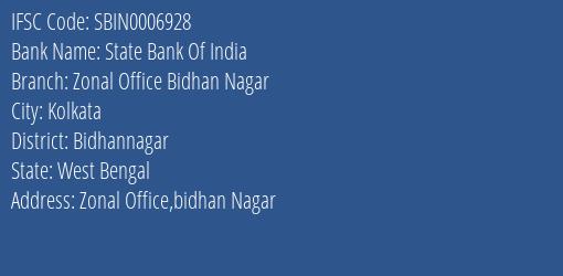 State Bank Of India Zonal Office Bidhan Nagar Branch Bidhannagar IFSC Code SBIN0006928