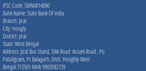 State Bank Of India Jirat Branch Jirat IFSC Code SBIN0014090