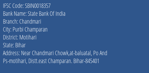 State Bank Of India Chandmari Branch, Branch Code 018357 & IFSC Code Sbin0018357