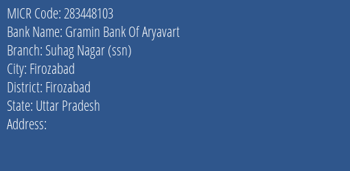 Bank Of India Firozabad City Branch Address Details and MICR Code 283448103